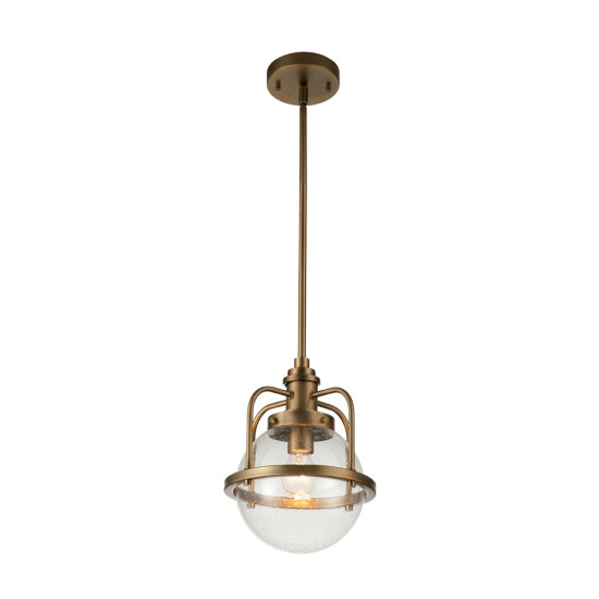 Triocent 1-Lt Ceiling Lamp Natural Brass/Glass 24cm IP44 Triocent 1-Lt Ceiling Lamp Natural Brass/Glass 24cm IP44