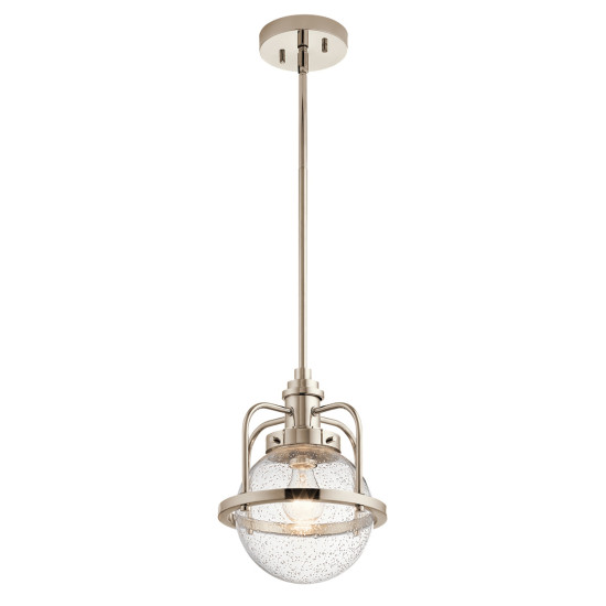 Triocent 1-lt taklampa i polerad nickel/glas 24cm IP44 Triocent 1-lt taklampa i polerad nickel/glas 24cm IP44