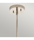 Triocent 1-lt taklampa i polerad nickel/glas 24cm IP44