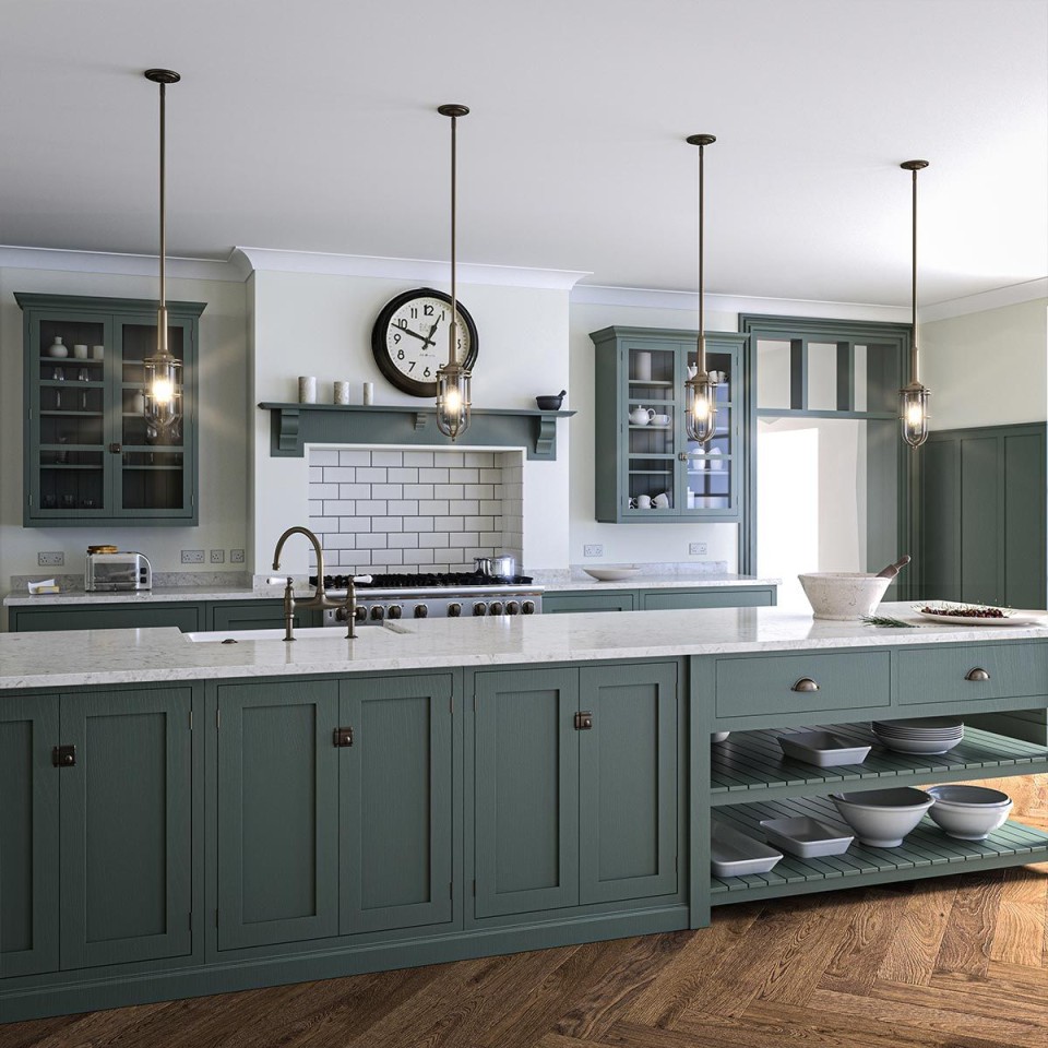 Urban Restoration 1-ljus taklampa mässing/klar 14cm IP44