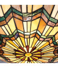 Alcott 2 light tiffany style plafond valiant bronze 42.1cm Elstead Lighting Alcott 2 light tiffany style plafond valiant bronze 42.1cm