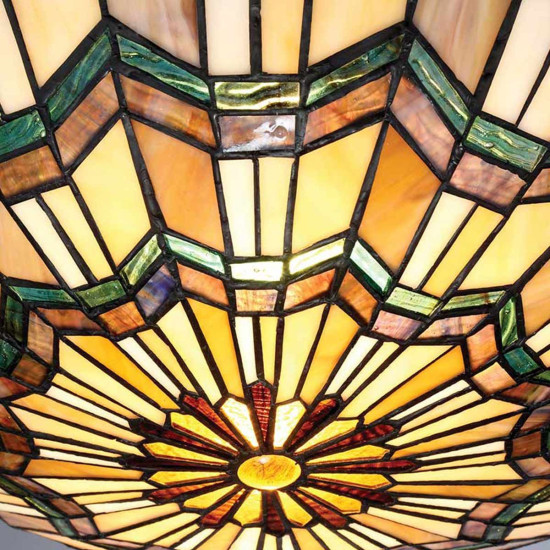 Alcott 2 tiffany plafond valiant brons 42.1cm Alcott 2 tiffany plafond valiant brons 42.1cm