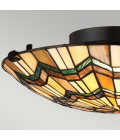 Alcott 2 light tiffany style plafond valiant bronze 42.1cm Elstead Lighting Alcott 2 light tiffany style plafond valiant bronze 42.1cm