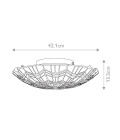 Alcott 2 light tiffany style plafond valiant bronze 42.1cm Elstead Lighting Alcott 2 light tiffany style plafond valiant bronze 42.1cm