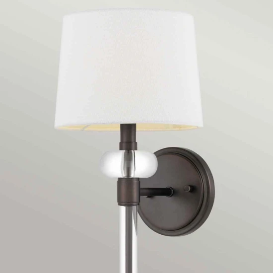 Barbour 1-lt Vägglampa Brons/Vit 67.6cm