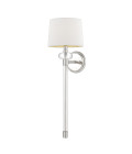 Barbour 1-lt Vägglampa Polerad Nickel/Vit 67.6cm Barbour 1-lt Vägglampa Polerad Nickel/Vit 67.6cm