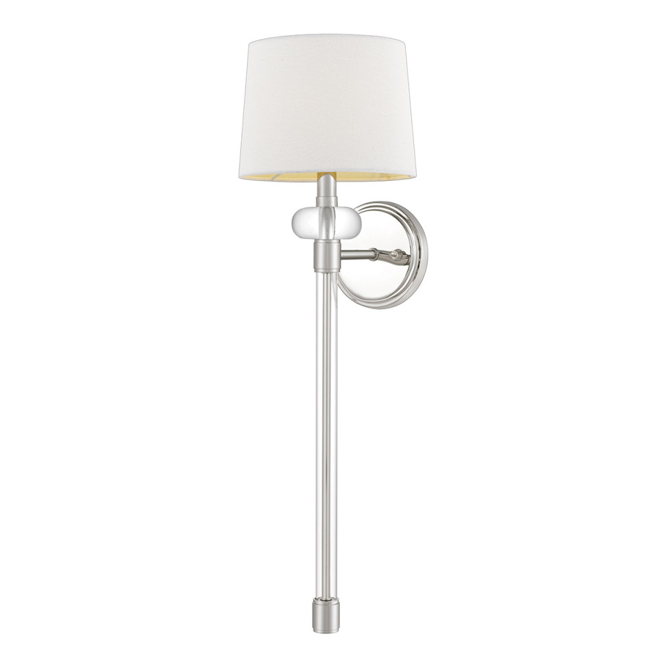 Barbour 1-lt Vägglampa Polerad Nickel/Vit 67.6cm Barbour 1-lt Vägglampa Polerad Nickel/Vit 67.6cm