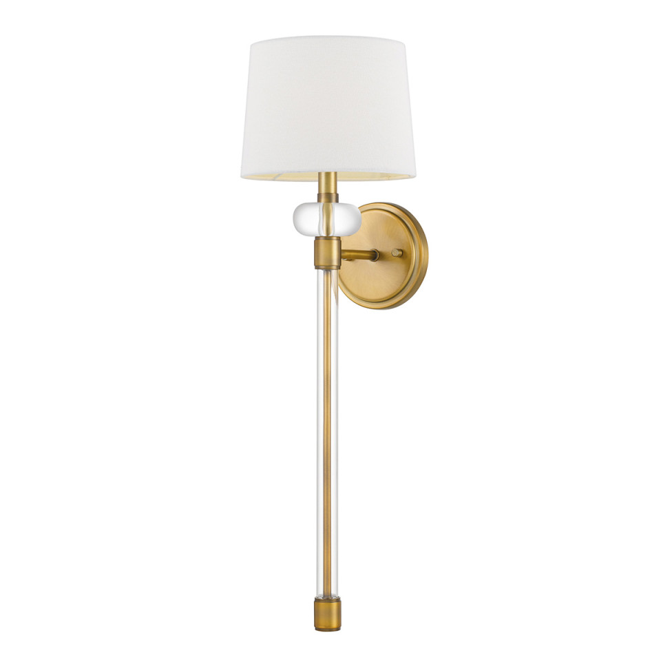 Barbour 1-Lt Wall Lamp Weathered Brass/White 67.6cm