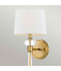 Barbour 1-Lt Wall Lamp Weathered Brass/White 67.6cm