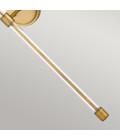 Barbour 1-Lt Wall Lamp Weathered Brass/White 67.6cm