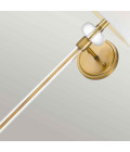 Barbour 1-Lt Wall Lamp Weathered Brass/White 67.6cm
