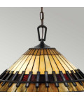 Chastain 3 tiffany style ceiling light vintage bronze 49.5cm Elstead Lighting Chastain 3 tiffany style ceiling light vintage bronze 49.5cm