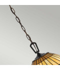 Chastain 3 tiffany style ceiling light vintage bronze 49.5cm Elstead Lighting Chastain 3 tiffany style ceiling light vintage bronze 49.5cm
