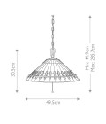 Chastain 3 tiffany style ceiling light vintage bronze 49.5cm Elstead Lighting Chastain 3 tiffany style ceiling light vintage bronze 49.5cm