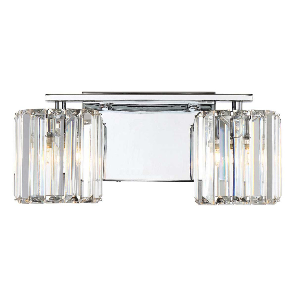Divine 2 vägglampa krom / kristall 15,2 cm IP44 Elstead Lighting Divine 2 vägglampa krom / kristall 15,2 cm IP44