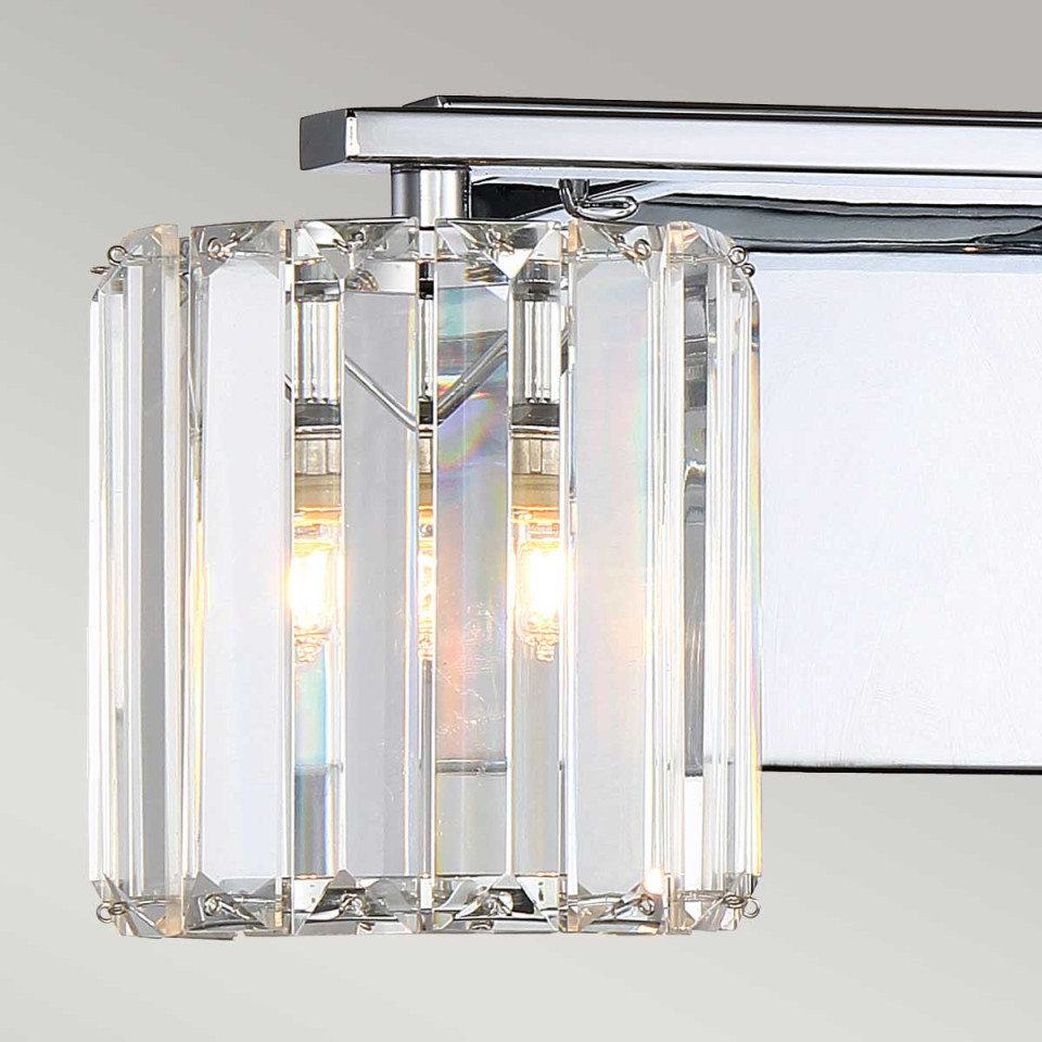 Divine 2 vägglampa krom / kristall 15,2 cm IP44 Elstead Lighting Divine 2 vägglampa krom / kristall 15,2 cm IP44