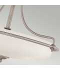 Griffin 3-lt semi-flush ceiling light antique nickel 42.2 cm