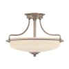 Griffin 3-ljus plafond antiknickel 42,2 cm