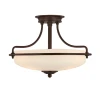 Griffin 3-ljus plafond brons 42,2 cm
