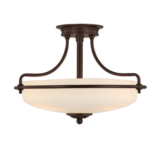 Griffin 3-ljus plafond brons 42,2 cm