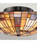 Inglenook 2-ljus plafond brons/konstglas 40,7 cm Quoizel Inglenook 2-ljus plafond brons/konstglas 40,7 cm