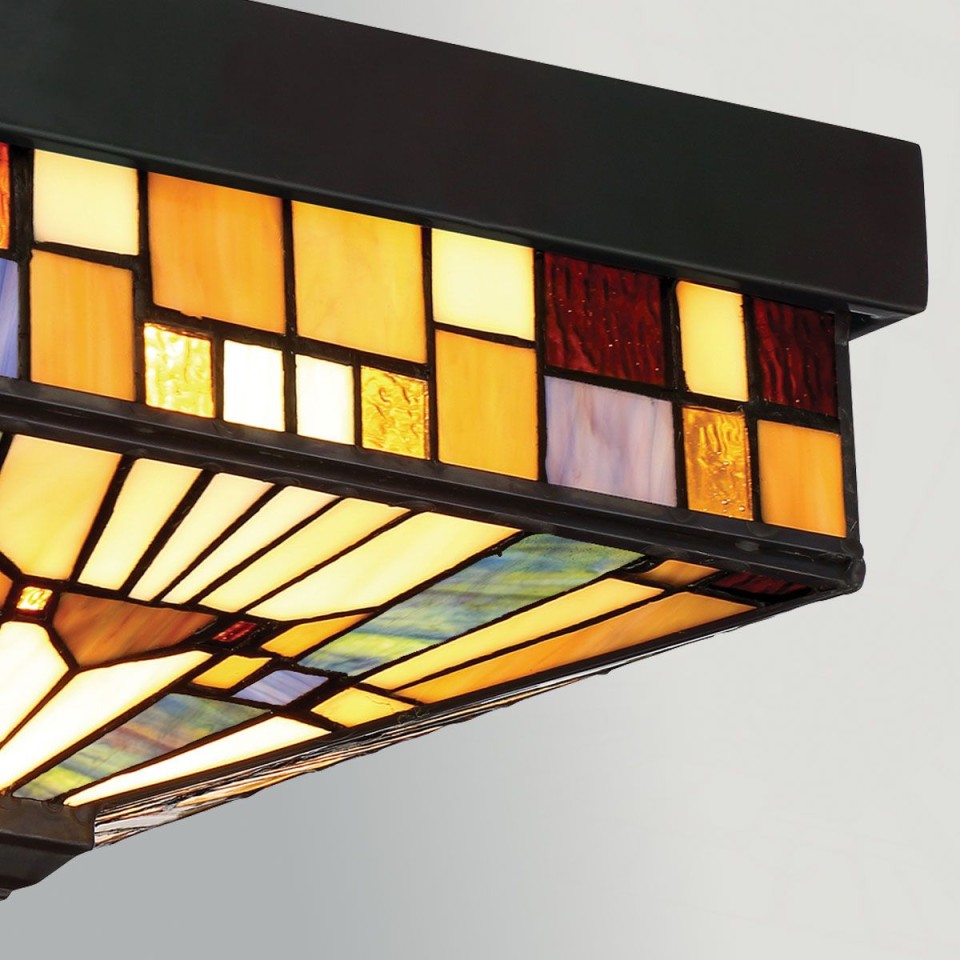 Inglenook 2-Lt utomhus takplafond valiant brons/glas 26,1cm IP44