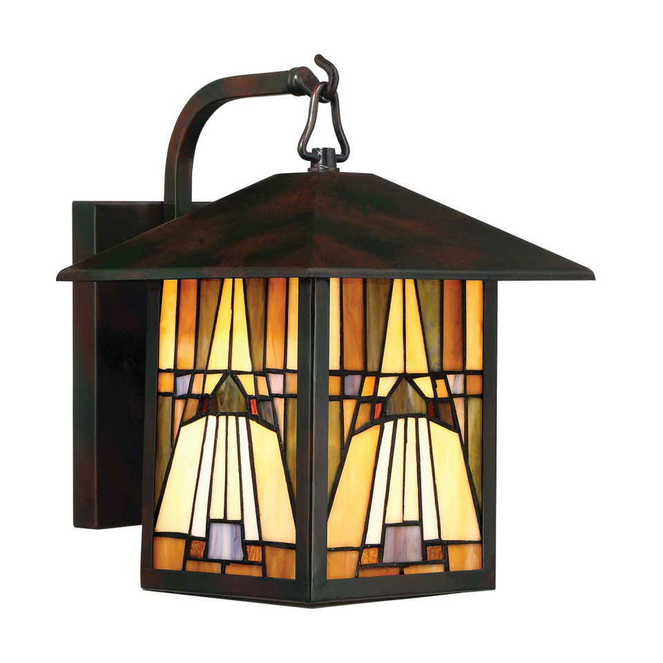 Inglenook 1-Lt Medium Outdoor Wall Light Valiant Bronze/Glass 31.4cm IP44 Elstead Lighting Inglenook 1-Lt Medium Outdoor Wall Light Valiant Bronze/Glass 31.4cm IP44