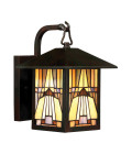 Inglenook 1-Lt liten utomhus vägglampa valiant brons/glas 28,7cm IP44