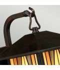 Inglenook 1-Lt liten utomhus vägglampa valiant brons/glas 28,7cm IP44