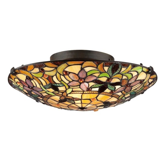 Kami 2 tiffany plafond brons 42.1cm