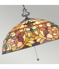 Kami 3 light tiffany style ceiling light vintage bronze 50.8cm