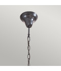 Kami 3 light tiffany style ceiling light vintage bronze 50.8cm