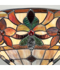 Kami 2 light tiffany style wall light vintage bronze 36.8cm Elstead Lighting Kami 2 light tiffany style wall light vintage bronze 36.8cm