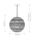 Lindendale 1-ljus taklampa utomhus antikvit 40,5 cm IP44 Quoizel Lindendale 1-ljus taklampa utomhus antikvit 40,5 cm IP44