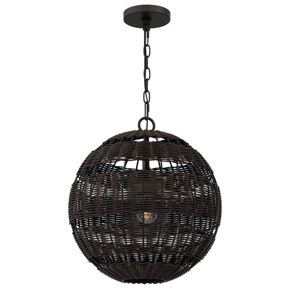 Lindendale 1-ljus utomhus taklampa brons 40,5 cm IP44 Quoizel Lindendale 1-ljus utomhus taklampa brons 40,5 cm IP44