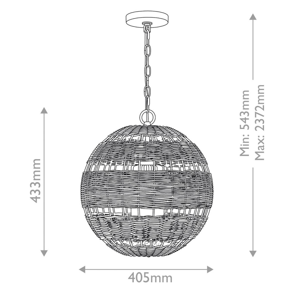 Lindendale 1-ljus utomhus taklampa brons 40,5 cm IP44 Quoizel Lindendale 1-ljus utomhus taklampa brons 40,5 cm IP44