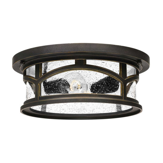 Marblehead 2-Lt utomhus takplafond palladiansk brons/klar 33cm IP44