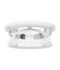 Marblehead 2-Lt Outdoor Flush Light White/Clear 33cm IP44