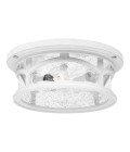 Marblehead 2-Lt Outdoor Flush Light White/Clear 33cm IP44