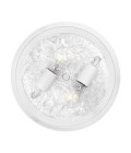 Marblehead 2-Lt Outdoor Flush Light White/Clear 33cm IP44