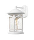Marblehead 1-Lt Medium Outdoor Wall Light White/Clear 34.2cm IP44