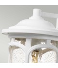 Marblehead 1-Lt Medium Outdoor Wall Light White/Clear 34.2cm IP44
