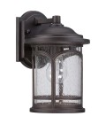 Marblehead 1-Lt medium utomhus vägglampa palladiansk brons/klar 28,1 cm IP44
