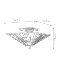Maybeck 2 light tiffany style plafond valiant bronze 36.7cm Elstead Lighting Maybeck 2 light tiffany style plafond valiant bronze 36.7cm