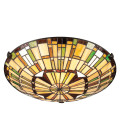 Reed 2-ljus plafond brons/konstglas 42 cm Quoizel Reed 2-ljus plafond brons/konstglas 42 cm