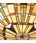 Reed 2-ljus plafond brons/konstglas 42 cm Quoizel Reed 2-ljus plafond brons/konstglas 42 cm