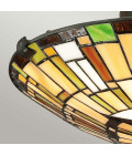 Reed 2-ljus plafond brons/konstglas 42 cm Quoizel Reed 2-ljus plafond brons/konstglas 42 cm