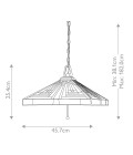 Stephen 3 tiffany style ceiling light vintage bronze 40.8cm Elstead Lighting Stephen 3 tiffany style ceiling light vintage bronze 40.8cm