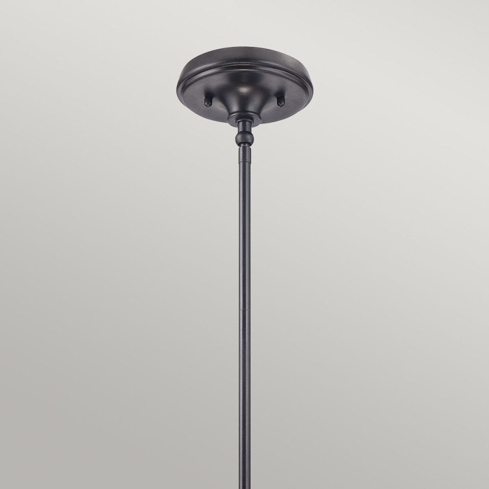 Stephen 1 tiffany style rod mini ceiling light vintage bronze 20.3cm Elstead Lighting Stephen 1 tiffany style rod mini ceiling light vintage bronze 20.3cm