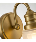 Swell 1 Wall Lamp Brushed Brass 23.7cm IP44 Elstead Lighting Swell 1 Wall Lamp Brushed Brass 23.7cm IP44
